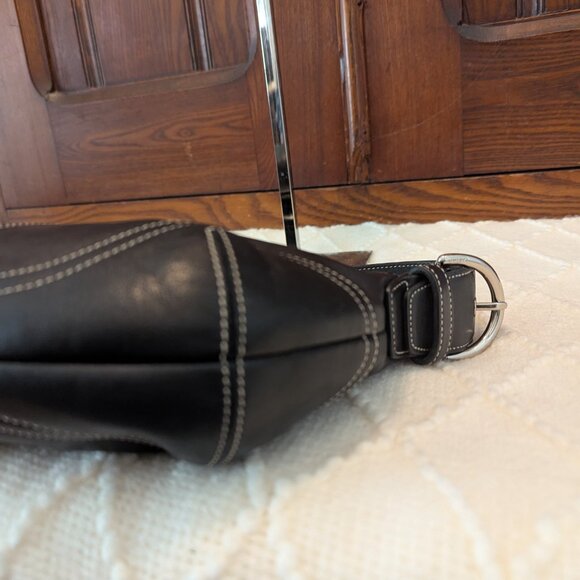 Coach Hobo Leather 9541 Black Shoulder bag small / purse Y2K - Picture 7 of 12